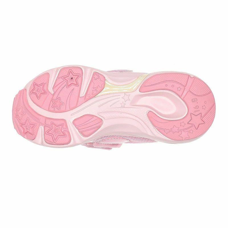 サンリオ ハローキティ シナモロール クロミ子供靴 キッズ スニーカー SA C034 ピンク ミント パープル moonstar ムーンスター 光る LED搭載 女の子 tmsac034 | MoonStar | 06