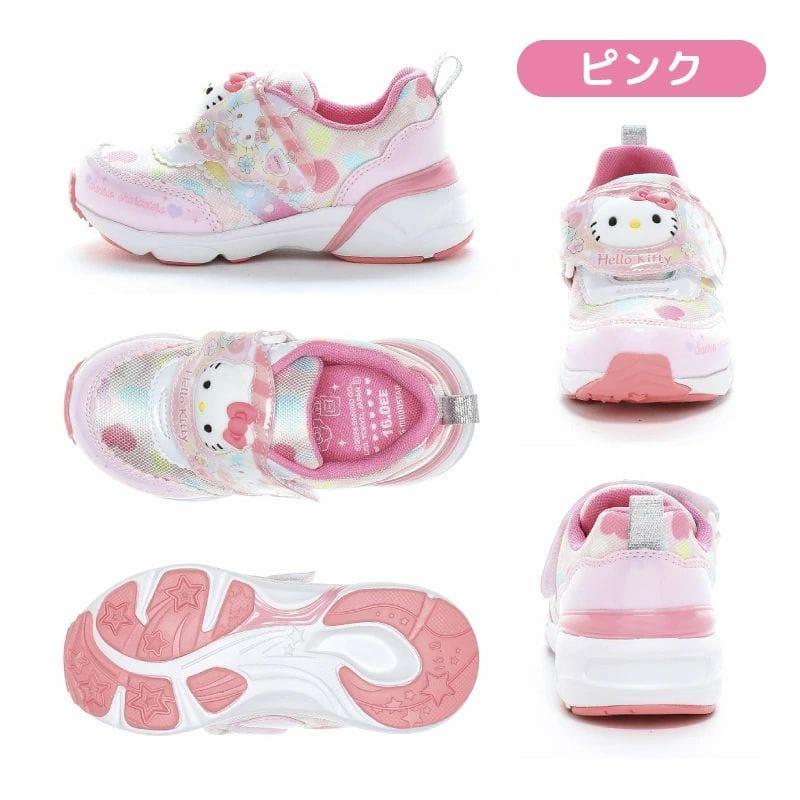サンリオ ハローキティ シナモロール クロミ ポムポムプリン 子供靴 キッズ スニーカー SA C040 ピンク サックス パープル ベージュ ムーンスター tmsac040le | sanrio | 07