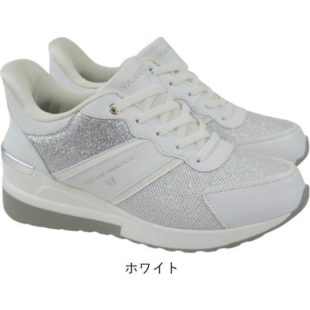 手を使わずに履ける ハンズフリー スニーカー ウエッジソール 美脚 ブラック ホワイト レディース スリッポン ヴァンスポーツ VANSPORT VA403 van403 |  | 02