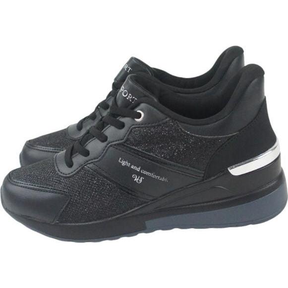 手を使わずに履ける ハンズフリー スニーカー ウエッジソール 美脚 ブラック ホワイト レディース スリッポン ヴァンスポーツ VANSPORT VA403 van403 |  | 08