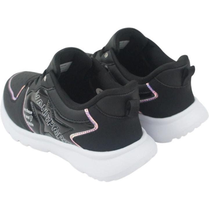 手を使わずに履ける 秒で履けるスニーカー ブラック ホワイト 19cm〜23cm キッズ ジュニア 女の子 スリッポン スリップイン ヴァンスポーツ VANSPORT van705 |  | 09