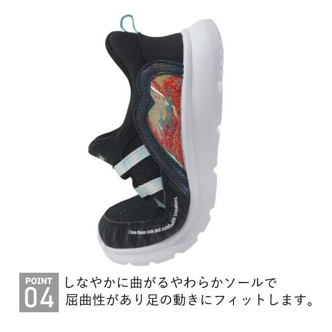 手を使わずに履ける 秒で履けるスニーカー ブラック ホワイト 19cm〜23cm キッズ ジュニア 女の子 スリッポン スリップイン ヴァンスポーツ VANSPORT van706 |  | 06