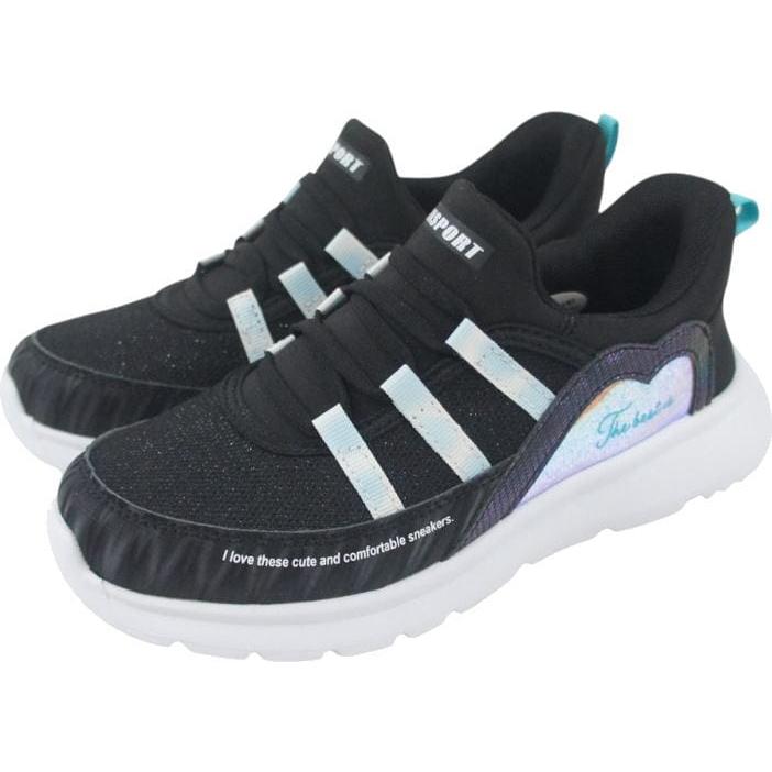 手を使わずに履ける 秒で履けるスニーカー ブラック ホワイト 19cm〜23cm キッズ ジュニア 女の子 スリッポン スリップイン ヴァンスポーツ VANSPORT van706 |  | 07