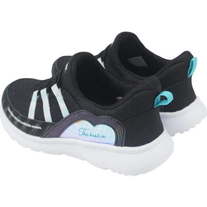 手を使わずに履ける 秒で履けるスニーカー ブラック ホワイト 19cm〜23cm キッズ ジュニア 女の子 スリッポン スリップイン ヴァンスポーツ VANSPORT van706 |  | 09