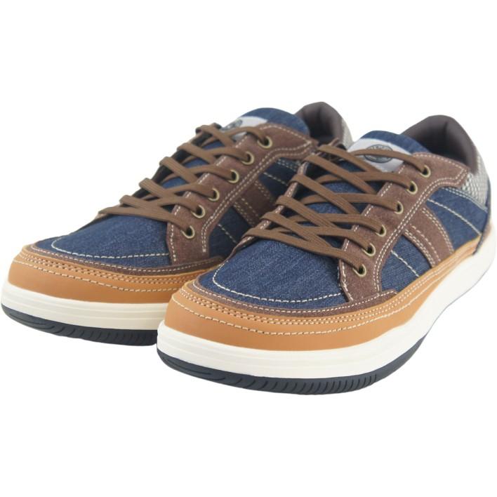 スニーカー メンズ ひも レースアップ ウォーキング カジュアル おしゃれ 靴 デニム HERROS ハーロス 父の日 敬老の日 プレゼント vanhr6001 | HERROS | 04