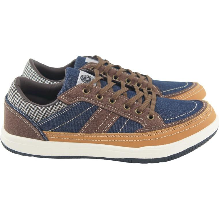 スニーカー メンズ ひも レースアップ ウォーキング カジュアル おしゃれ 靴 デニム HERROS ハーロス 父の日 敬老の日 プレゼント vanhr6001 | HERROS | 05