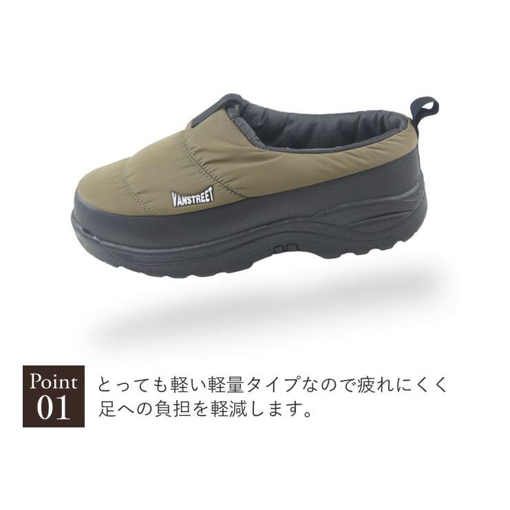 メンズ サボサンダル クロッグ サンダル つっかけ 靴 暖かい  黒 軽量 アウトドア キャンプ VANSSPIRIT バンスピリット 秋 冬 父の日 vanvs100 |  | 04