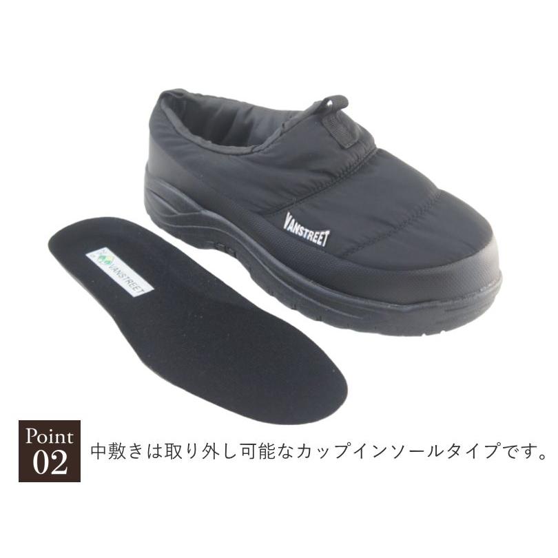 メンズ サボサンダル クロッグ サンダル つっかけ 靴 暖かい  黒 軽量 アウトドア キャンプ VANSSPIRIT バンスピリット 秋 冬 父の日 vanvs100 |  | 05