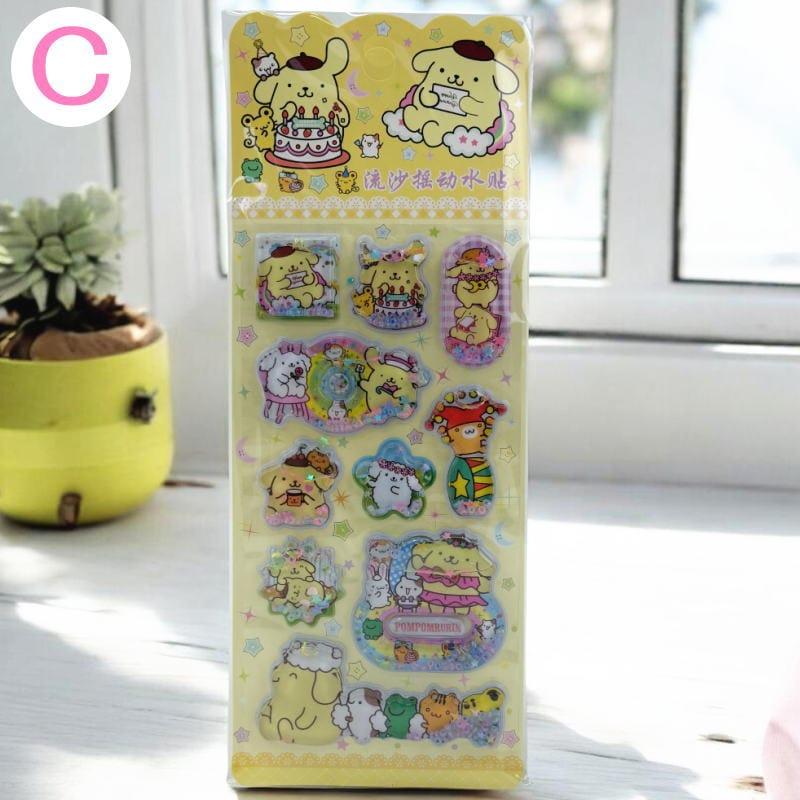 サンリオ キャラクター ウォーターシール ぷくぷくシール 可愛い 3D 立体 シール 立体 手帳シール 3D クリア シール ぷっくり メール便 water1 |  | 03