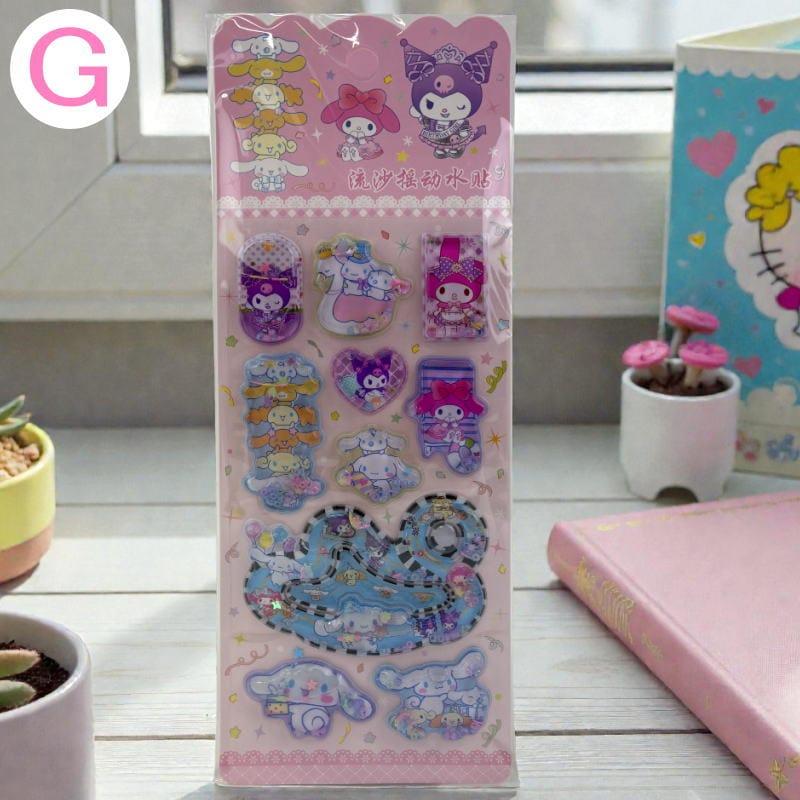 サンリオ キャラクター ウォーターシール ぷくぷくシール 可愛い 3D 立体 シール 立体 手帳シール 3D クリア シール ぷっくり メール便 water1 |  | 07
