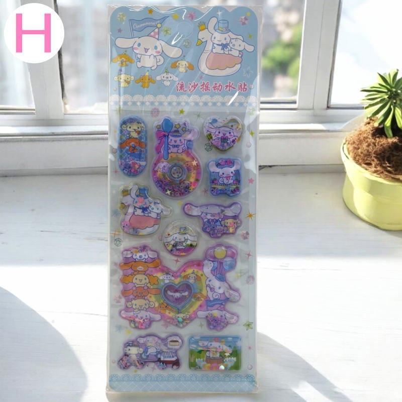 サンリオ キャラクター ウォーターシール ぷくぷくシール 可愛い 3D 立体 シール 立体 手帳シール 3D クリア シール ぷっくり メール便 water1 |  | 08