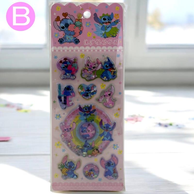 ディズニー キャラクター スティッチ ウォーターシール ぷくぷくシール 可愛い 3D 立体 シール 立体 手帳シール クリア シール メール便 water2 |  | 02