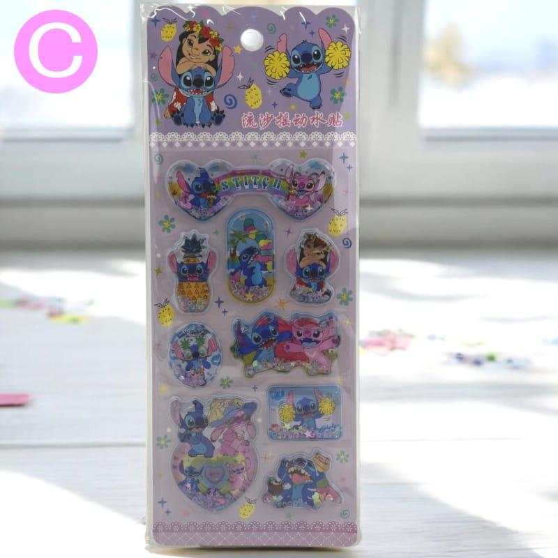 ディズニー キャラクター スティッチ ウォーターシール ぷくぷくシール 可愛い 3D 立体 シール 立体 手帳シール クリア シール メール便 water2 |  | 03