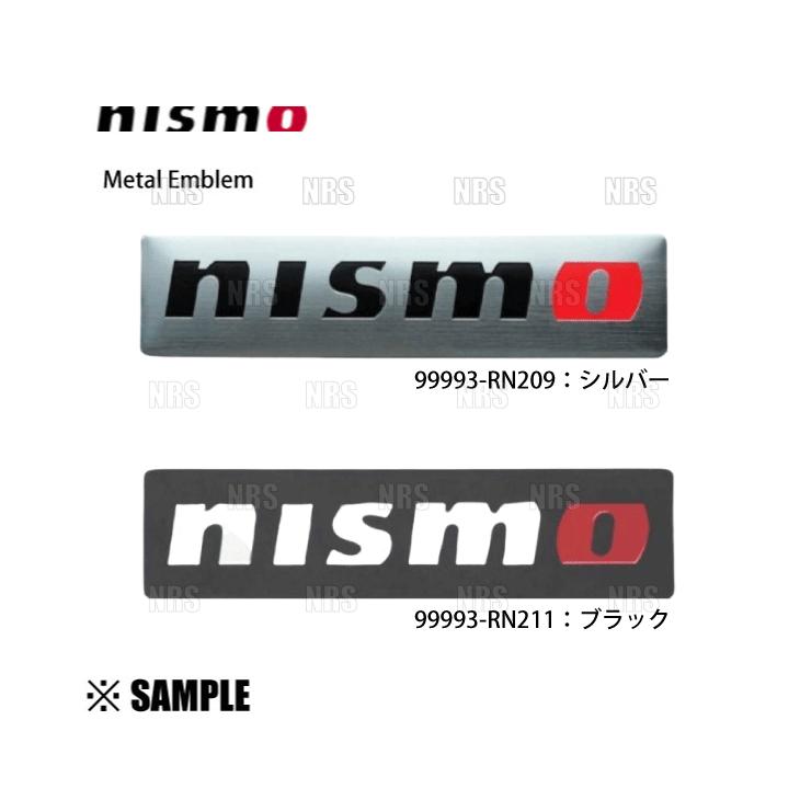 数量限定 大特価 正規品 NISMO ニスモ Metal Emblem メタルエンブレム(2個) 25 x 100mm シルバー (99993-RN209-2S｜abmstore｜03