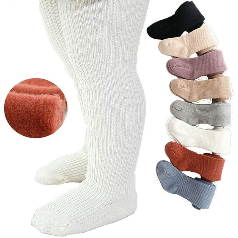 Tiny＆Cute ベビー タイツ 65115cm S/M/L/XL/2XL 裏起毛 靴下 秋冬用 ベビータイツ 10分丈 赤ちゃん ホワ