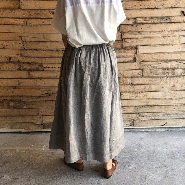 ICHI Antiquites ichi Antiquite's 草木染リネンスカート スミ【SALE