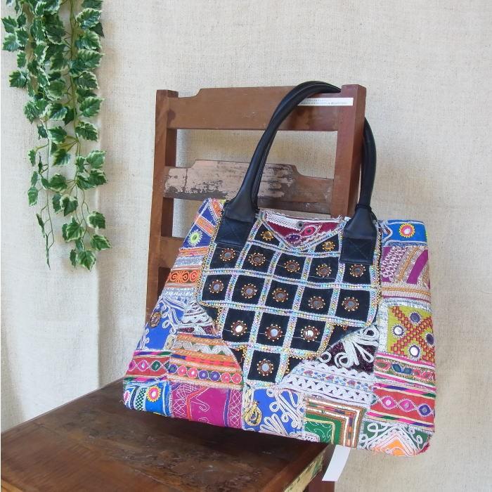 希少！バンジャラ族刺繍長財布&ハンドバッグミラー付き