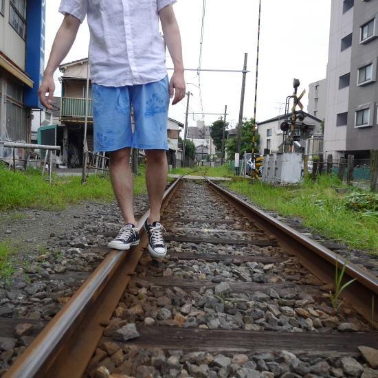 RIDING HIGH(ライディングハイ) ハワイアンビーチショートパンツ　ブルー | RIDING HIGH