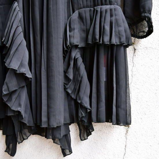 EYE DOLL from L.A  AMENTU TUNIC シフォンピンタックブラウス ブラック |  | 03