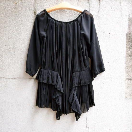 EYE DOLL from L.A  AMENTU TUNIC シフォンピンタックブラウス ブラック |  | 04