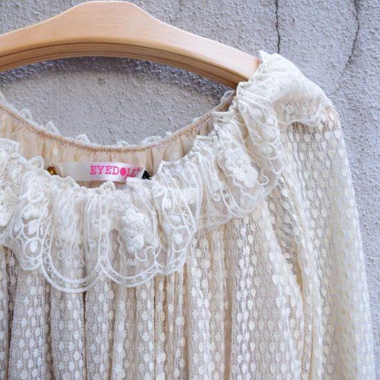 EYE DOLL from L.A アイドール　ROMANCE TUNIC ロマンスチュニック オフホワイト |  | 02