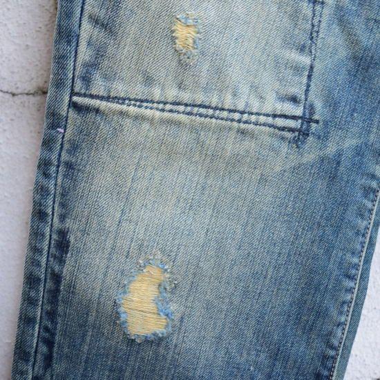 Z-BRAND(ジーブランド)　パッチワークUSED加工デニムパンツ ブルー | ジーブランド | 03
