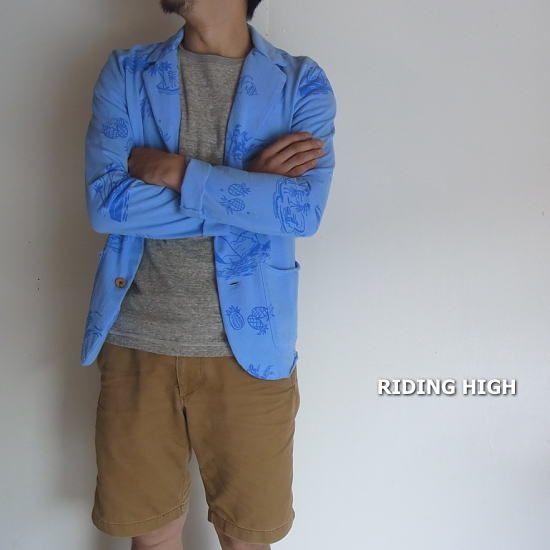 RIDING HIGH(ライディングハイ) ハワイアンビーチジャケット　ブルー | RIDING HIGH | 01