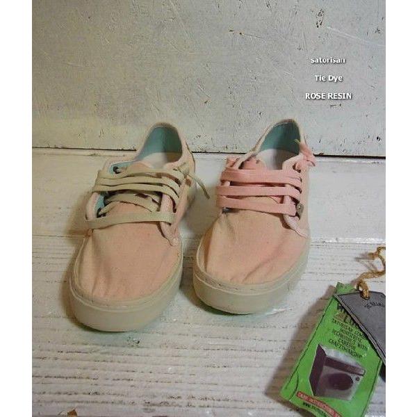 Satorisan サトリサン TIE DYE タイダイ染めコットンスニーカー ROSE 