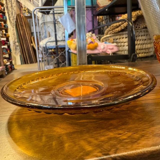 ガラス カップ & ソーサー フィオーレ アンバー ソーダガラス