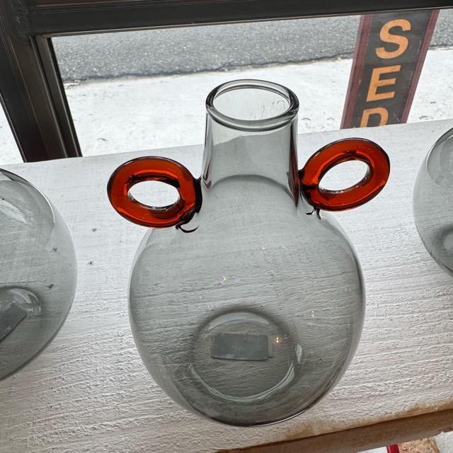 カラーガラスベース　スモークグレー　フラワーベース　ガラススタンドベース　花瓶　1輪挿し　花　リビング　ベランダ　ガーデニング　球状　 |  | 06