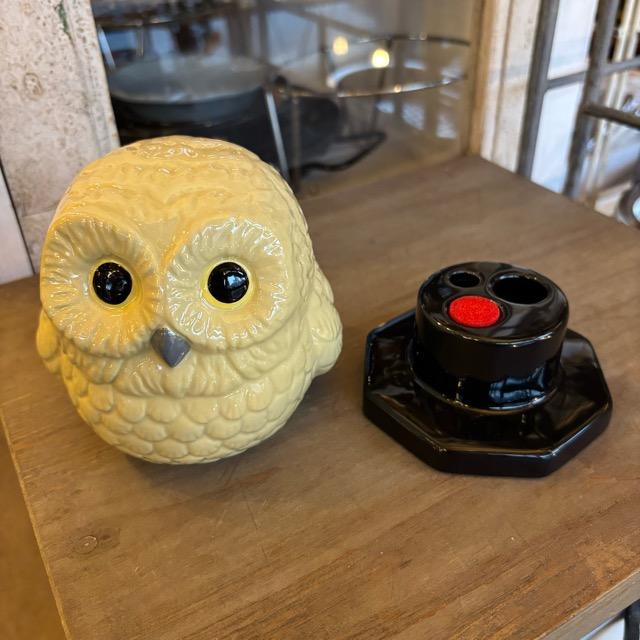 China Owl Seal Holder Object 中国 フクロウ印鑑入れ 置物 インテリア雑貨 ギフト 飾り |  | 07