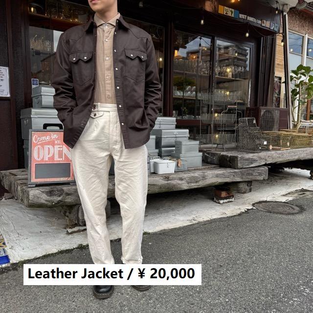 Topanga men's レザースタイル ウェスタンシャツ フロントポケット