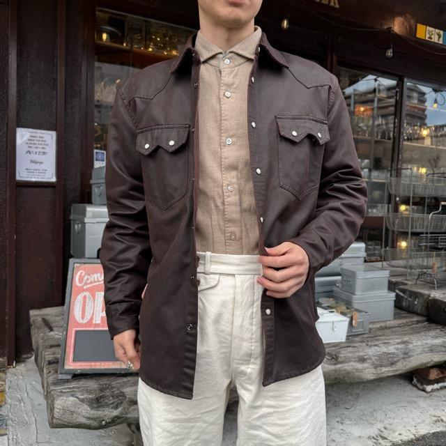 Topanga men's レザースタイル ウェスタンシャツ フロントポケット