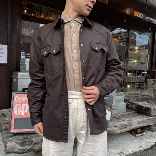 Topanga men's レザースタイル ウェスタンシャツ フロントポケット