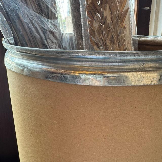 ファイバードラム　L　海外　工業用　クラフト製　紙　3サイズ　オリジナル　プリント　無地　オリジナルステッカー　ドライフラワー　花　バケツ　傘立て |  | 04