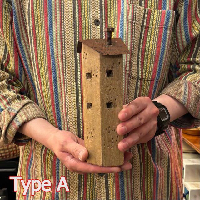 China Wood House Object 2Type 中国 ウッドハウスオブジェ 2種 置物 インテリア雑貨 ギフト 飾り |  | 01