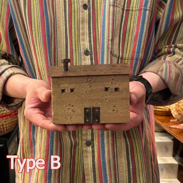 China Wood House Object 2Type 中国 ウッドハウスオブジェ 2種 置物 インテリア雑貨 ギフト 飾り |  | 02