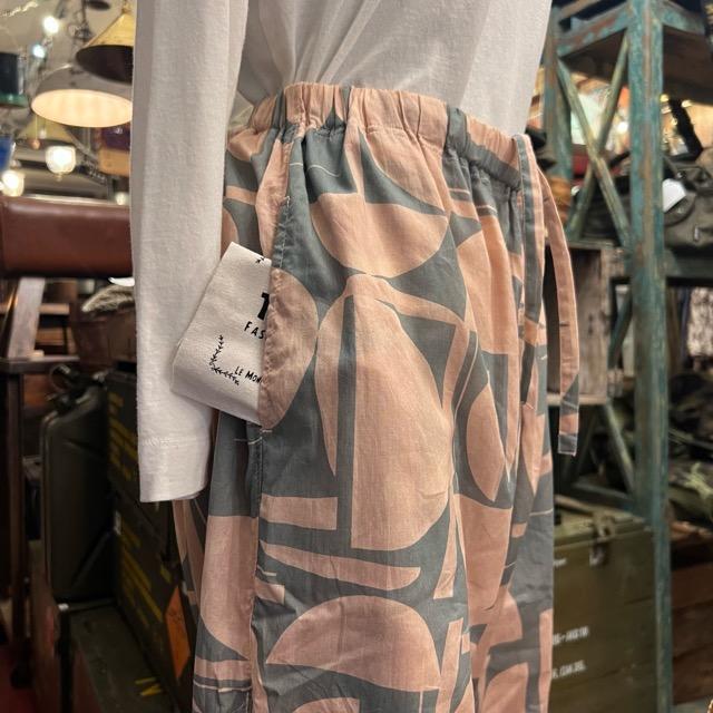 【最終値下げ！】ichi 幾何学柄パンツ ICHI ICHI（イチ） コットンプリント幾何学柄パンツ