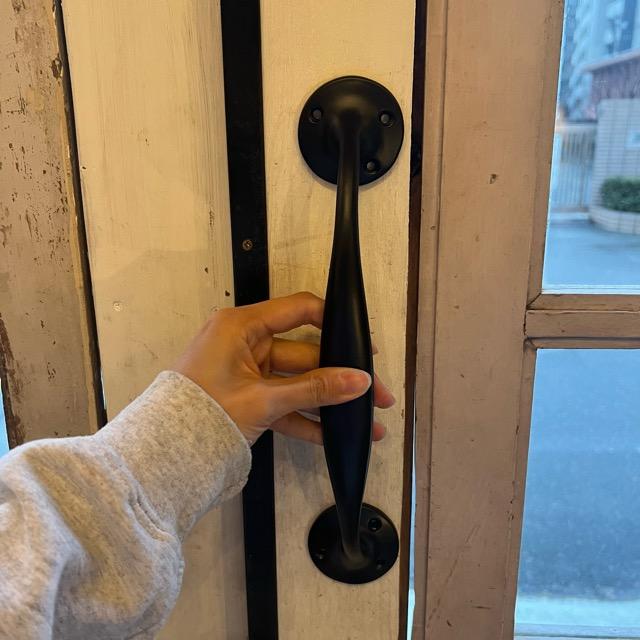 Iron handle Matte black ドアノブ ハンドル マットブラック
