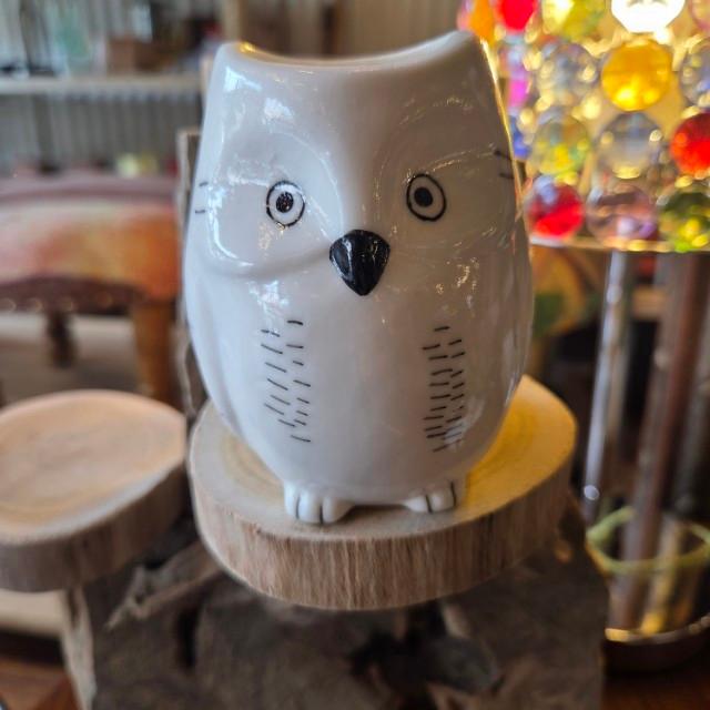 シナリー モチーフフラワーベース　陶器製　花瓶　一輪挿し　フクロウ |  | 04