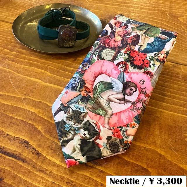 TOPANGA Accessory ヘリテージタイ　Angel　Cat　エンジェル　猫　ピンク　ネクタイ　プレゼント　フォーマル　カジュアル　クラシック　ヴィンテージ　 | 