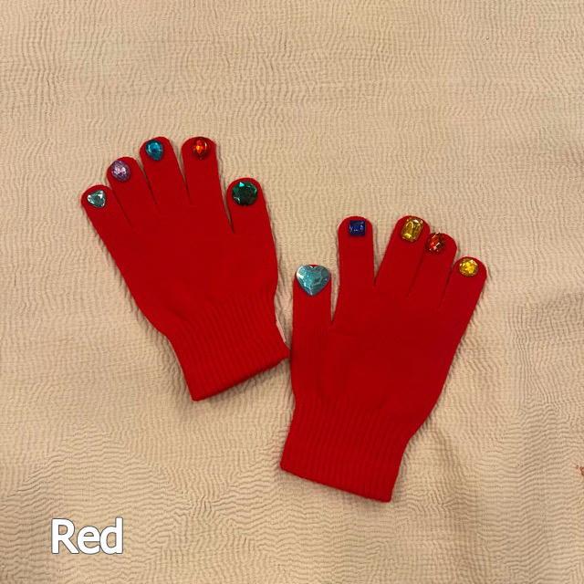 TOPANGA Accessory　Jewel nail  knit  glove ７color　ジュエルネイル　手袋　7色 |  | 01