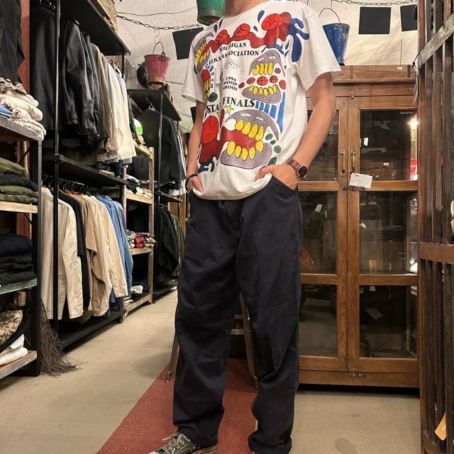 TOPANGA Men's バスケットmonster Tシャツ　ホワイト　　ファッション　メンズ　カットソー　半袖　プリントTシャツ TOPANGA Men's バスケットmonster Tシャツ ホワイト