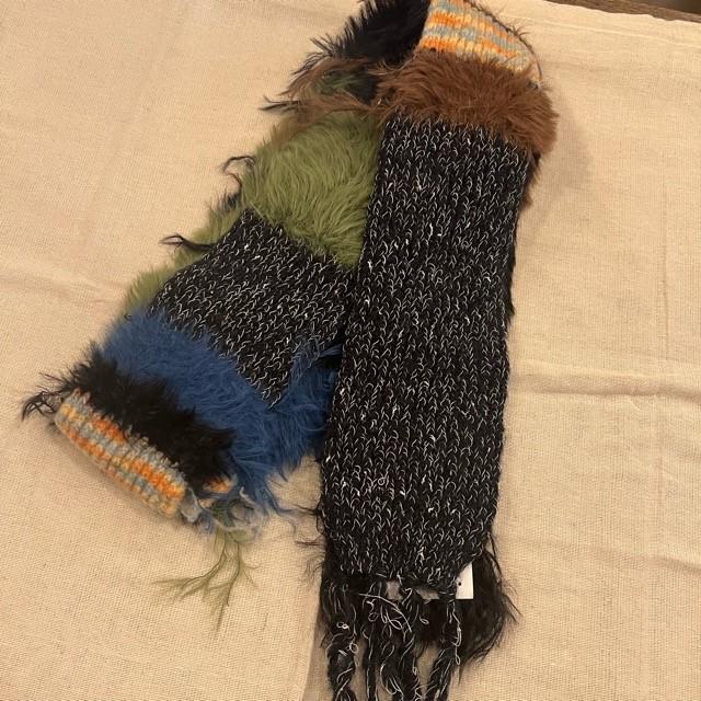 TOPANGA Accessory　Fur＆Knitted　Slim　Muffler　２Color　　ファー　スリムマフラー　マフラー |  | 08