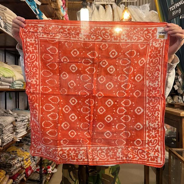 TOPANGA accessory BagruPrint　bandana　E　バグループリント　バンダナ　インド　 |  | 08
