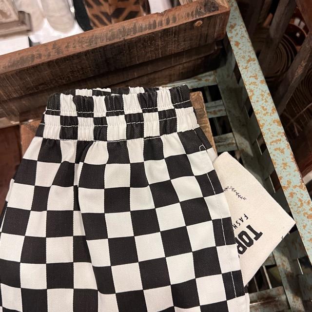 Topanga Lady's  ブロックチェックストレートパンツ　ブラック×ホワイト　Mサイズ　Lサイズ　ファッション　レディース　ボトムス　チェック柄 | ICHI | 10