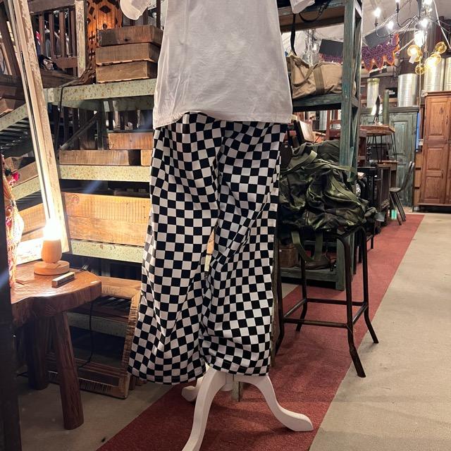 Topanga Lady's  ブロックチェックストレートパンツ　ブラック×ホワイト　Mサイズ　Lサイズ　ファッション　レディース　ボトムス　チェック柄 | ICHI | 02