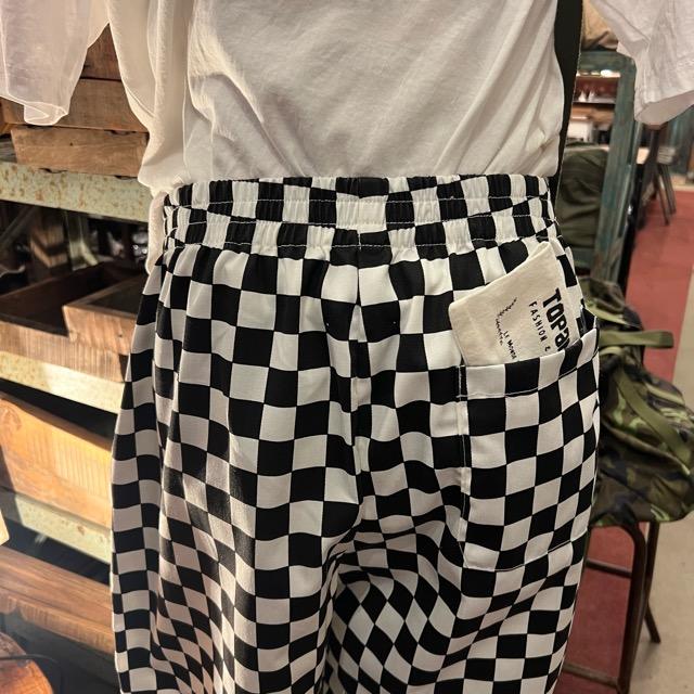 Topanga Lady's  ブロックチェックストレートパンツ　ブラック×ホワイト　Mサイズ　Lサイズ　ファッション　レディース　ボトムス　チェック柄 | ICHI | 04