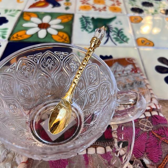 TOPANGA Kitchen　クラシカルティースプーン　ゴールド　デザートフォーク　ヨーグルト　フルーツ　ステンレス　コーヒースプーン　カトラリー |  | 08