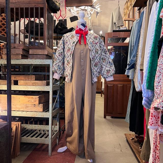 Topanga Lady's フラワーデザインノーカラージャケット ゴブラン Topanga Lady's フラワーデザインノーカラージャケット ゴブラン